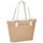 Táskák Női Bevásárló szatyrok / Bevásárló táskák Love Moschino RAFFIA Fehér / Bézs