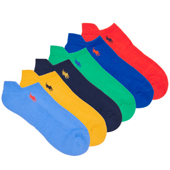 Kiegészítők Sport zoknik Polo Ralph Lauren ASX117-SOLIDS-PED-6 PACK Sokszínű