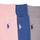 Kiegészítők Zoknik Polo Ralph Lauren 84023PK-MERC 3PK-CREW SOCK-3 PACK Tengerész / Szürke / Rózsaszín