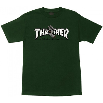 Ruhák Férfi Pólók / Galléros Pólók Santa Cruz T-shirt thrasher screaming logo ss Zöld