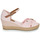 Cipők Női Gyékény talpú cipők Tommy Hilfiger BASIC OPEN TOE MID WEDGE Rózsaszín