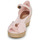 Cipők Női Gyékény talpú cipők Tommy Hilfiger BASIC OPEN TOE MID WEDGE Rózsaszín