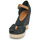 Cipők Női Gyékény talpú cipők Tommy Hilfiger BASIC OPEN TOE HIGH WEDGE Fekete 