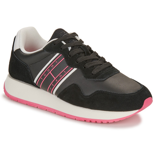 Cipők Női Rövid szárú edzőcipők Tommy Jeans TJW EVA RUNNER MAT MIX ESS Fekete  / Rózsaszín