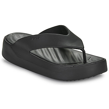 Cipők Női Lábujjközös papucsok Crocs Getaway Platform Flip Fekete 