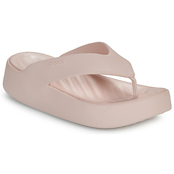 Cipők Női Lábujjközös papucsok Crocs Getaway Platform Flip Rózsaszín