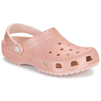 Cipők Női Klumpák Crocs Classic Glitter Clog Rózsaszín / Fényes