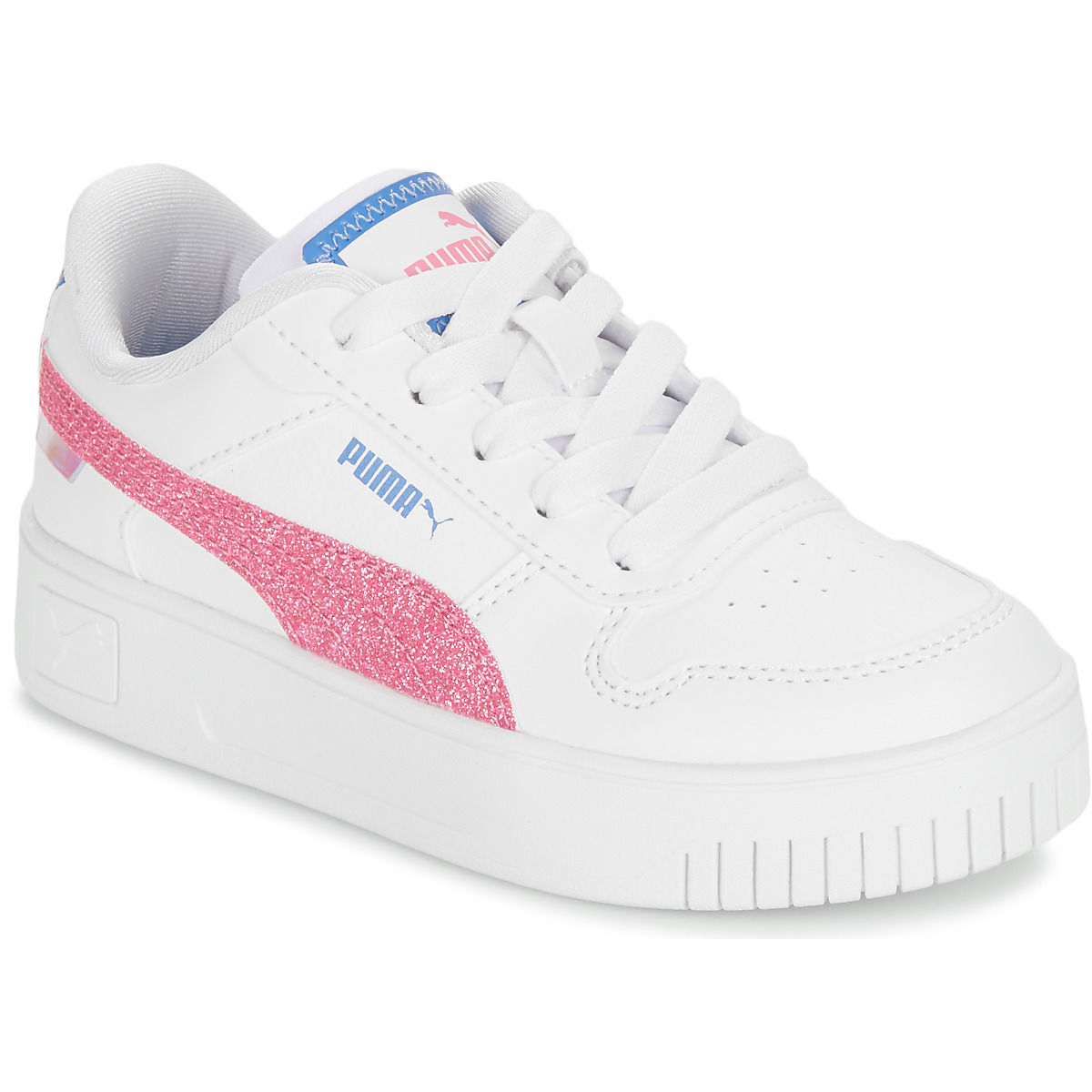 Cipők Lány Rövid szárú edzőcipők Puma CARINA STREET PS Fehér / Rózsaszín