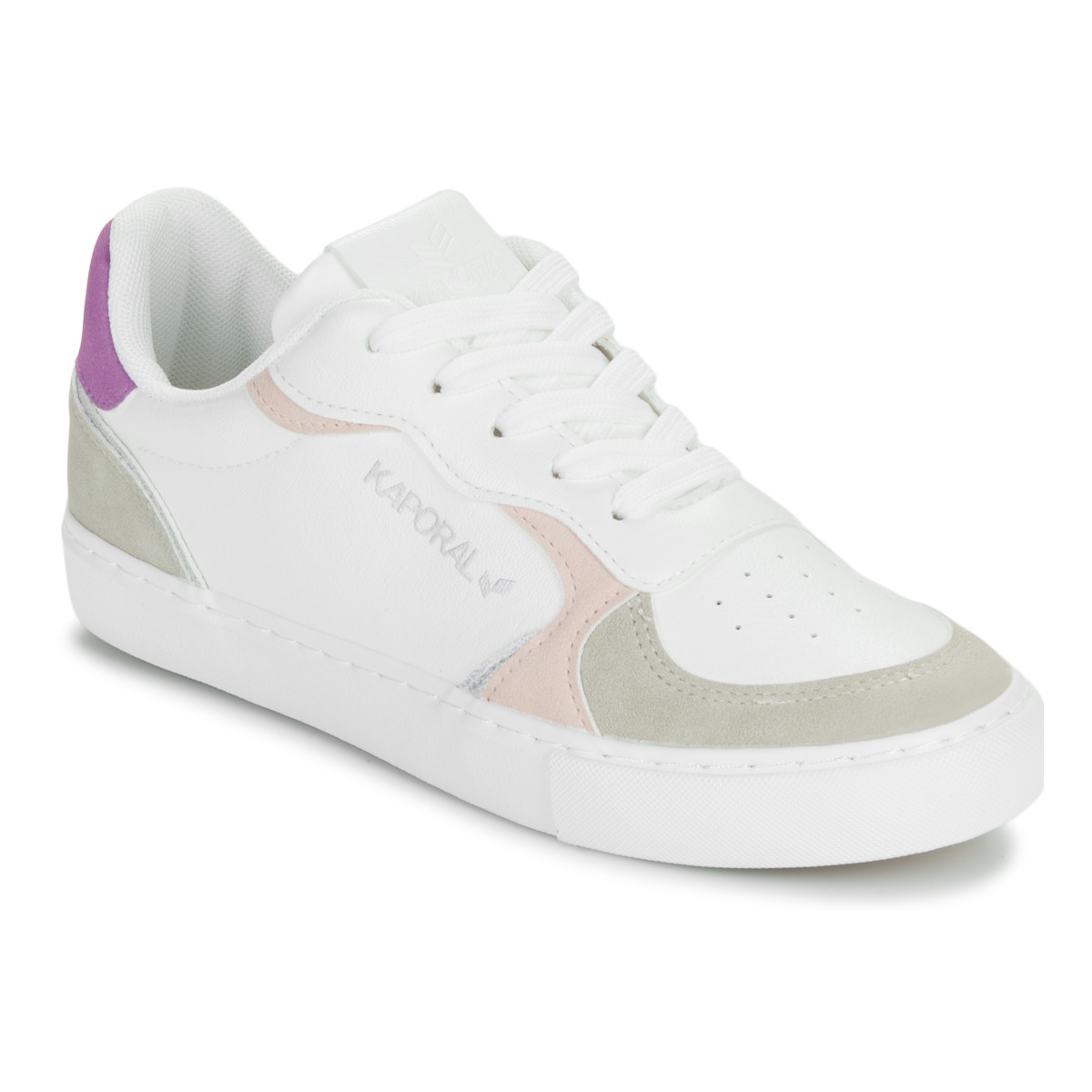 Cipők Női Rövid szárú edzőcipők Kaporal SEKOIA Fehér / Rózsaszín
