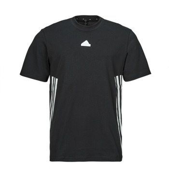 Ruhák Férfi Rövid ujjú pólók Adidas Sportswear M FI 3S T Fekete  / Fehér