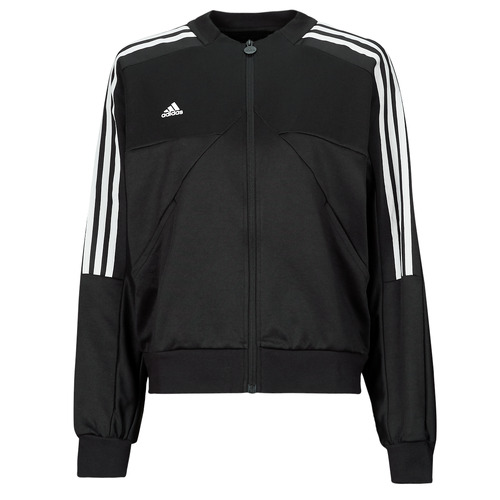Ruhák Női Melegítő kabátok Adidas Sportswear W TIRO CB TT Fekete  / Fehér