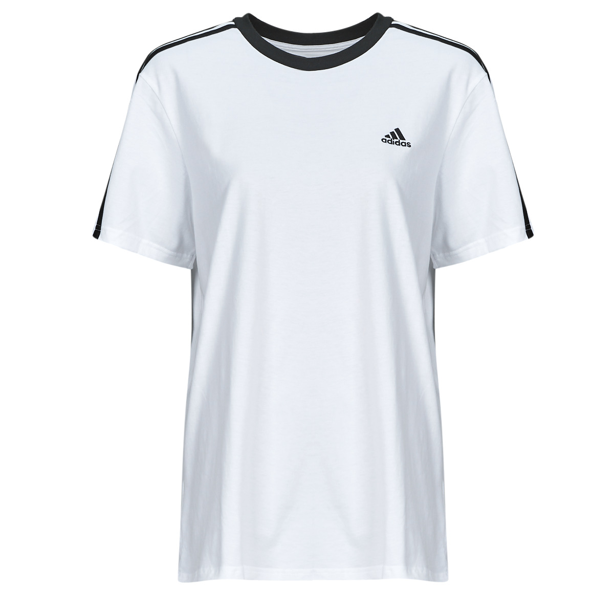 Ruhák Női Rövid ujjú pólók Adidas Sportswear W 3S BF T Fehér / Fekete 
