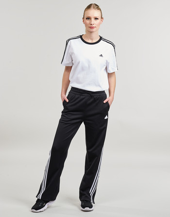 Ruhák Női Futónadrágok / Melegítők Adidas Sportswear W ICONIC 3S TP Fekete  / Fehér
