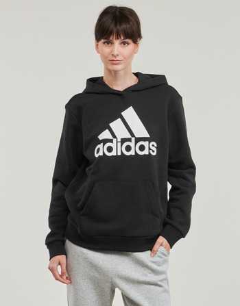 Ruhák Női Pulóverek Adidas Sportswear W BL OV HD Fekete  / Fehér