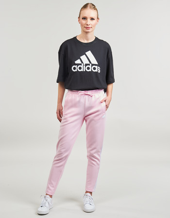 Ruhák Női Futónadrágok / Melegítők Adidas Sportswear W FI 3S SLIM PT Rózsaszín / Fehér