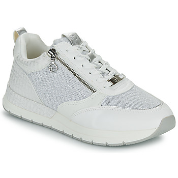 Cipők Női Rövid szárú edzőcipők Tamaris 23732-197 Fehér / Ezüst
