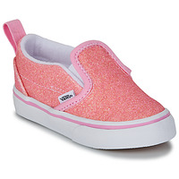 Cipők Lány Belebújós cipők Vans TD Slip-On V GLITTER PINK Rózsaszín / Fényes