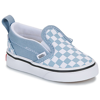 Cipők Gyerek Belebújós cipők Vans TD Slip-On V COLOR THEORY CHECKERBOARD DUSTY BLUE Kék
