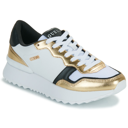 Cipők Női Rövid szárú edzőcipők Guess VINSA 2 Fehér / Arany