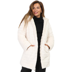 Ruhák Női Kabátok La Modeuse 67797_P157590 Fehér