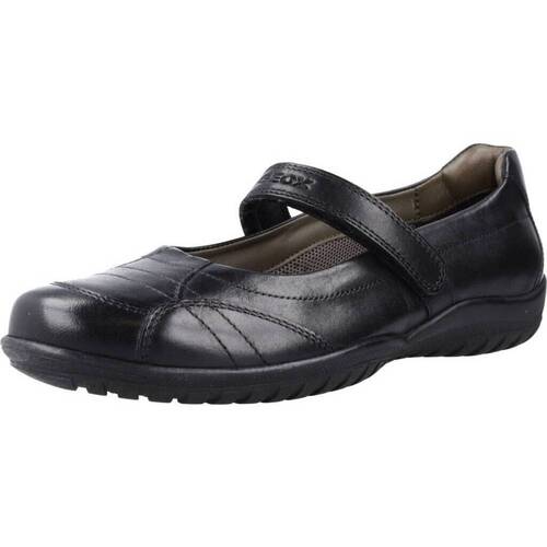 Cipők Lány Oxford cipők & Bokacipők Geox JR SHADOW Fekete 