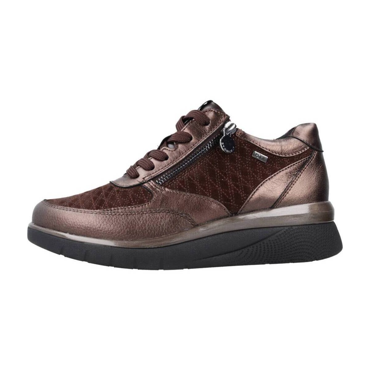 Cipők Női Oxford cipők & Bokacipők Stonefly CLERYN HDRY 15 VELOUR/LAMINATED Barna