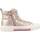 Cipők Lány Rövid szárú edzőcipők Tommy Hilfiger HIGH TOP LACE-UP SNEAKER Rózsaszín