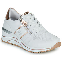 Cipők Női Rövid szárú edzőcipők Remonte  Fehér / Rózsaszín / Arany