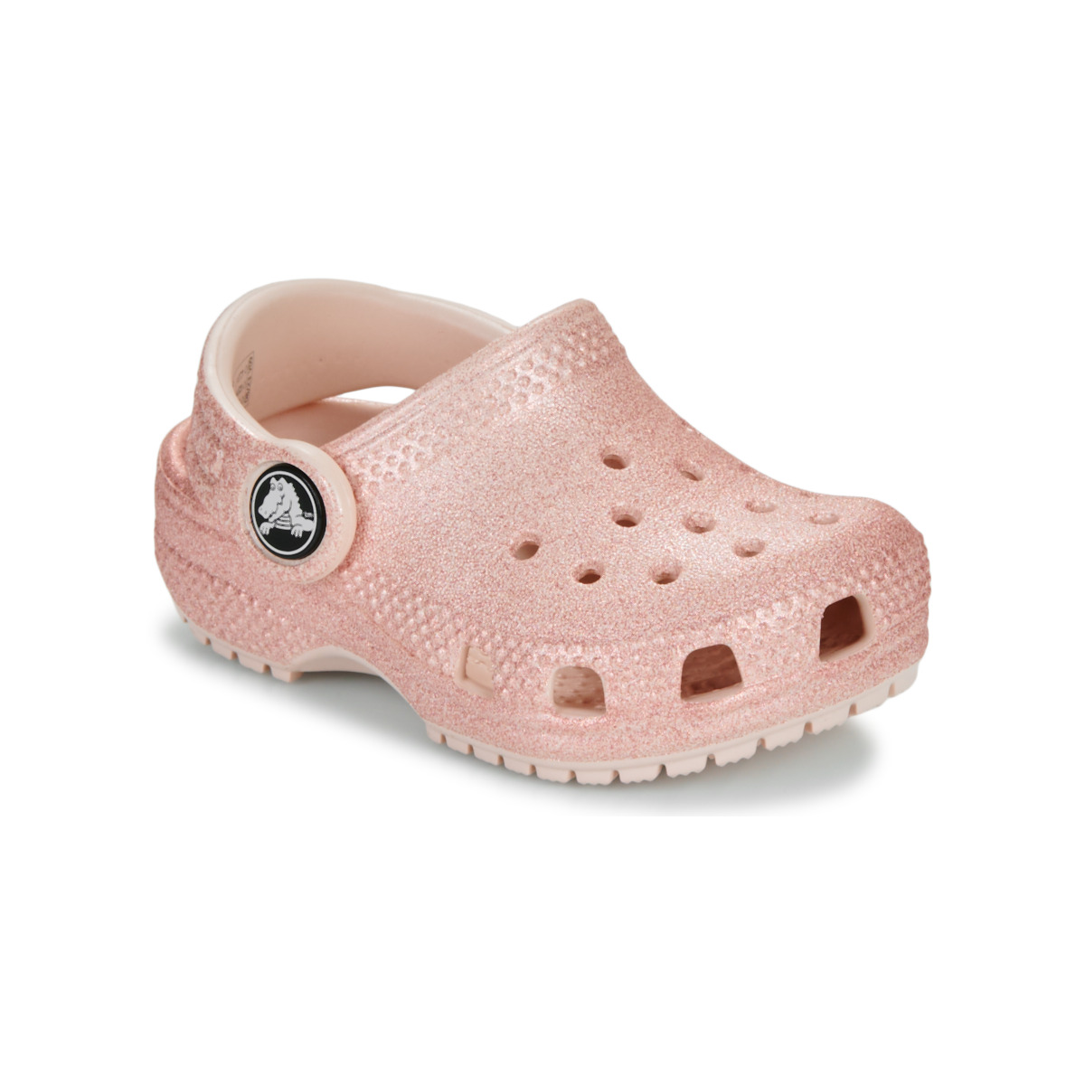 Cipők Lány Klumpák Crocs Classic Glitter Clog T Rózsaszín / Fényes