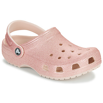 Cipők Lány Klumpák Crocs Classic Glitter Clog K Rózsaszín / Fényes