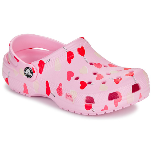 Cipők Lány Klumpák Crocs Classic VDay Clog T Rózsaszín / Piros