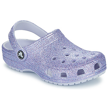 Cipők Lány Klumpák Crocs Classic Glitter Clog K Lila / Fényes