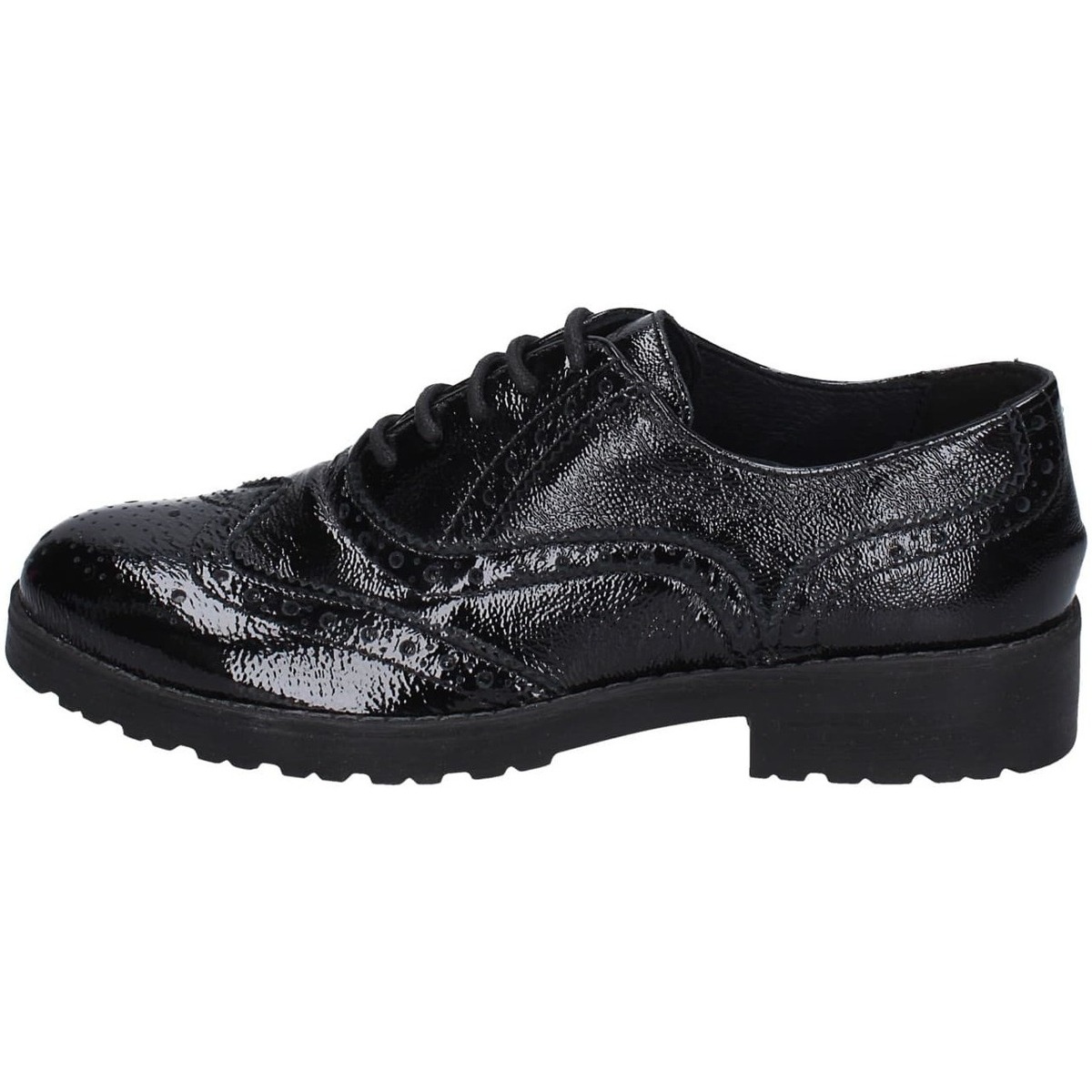 Cipők Női Oxford cipők & Bokacipők Luciano Barachini EY165 Fekete 