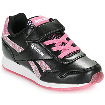 Cipők Lány Rövid szárú edzőcipők Reebok Classic REEBOK ROYAL CL JOG 3.0 1V Fekete  / Rózsaszín / Fényes