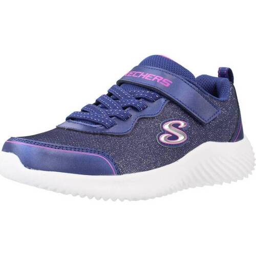 Cipők Lány Rövid szárú edzőcipők Skechers BOUNDER GIRLY GROOVE Kék
