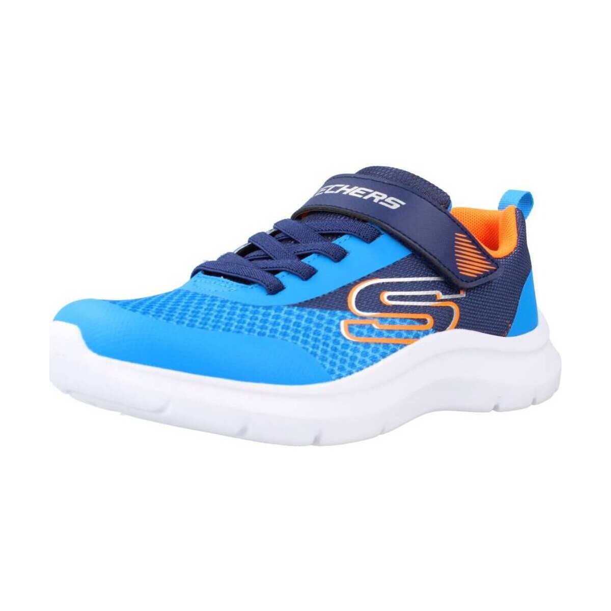 Cipők Fiú Rövid szárú edzőcipők Skechers FAST SOLAR SQUAD Kék