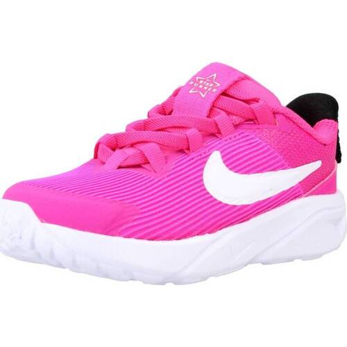 Cipők Lány Rövid szárú edzőcipők Nike STAR RUNNER 4 Rózsaszín