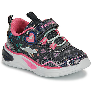 Cipők Lány Rövid szárú edzőcipők Kangaroos K-SLG Lovin EV Tengerész / Rózsaszín