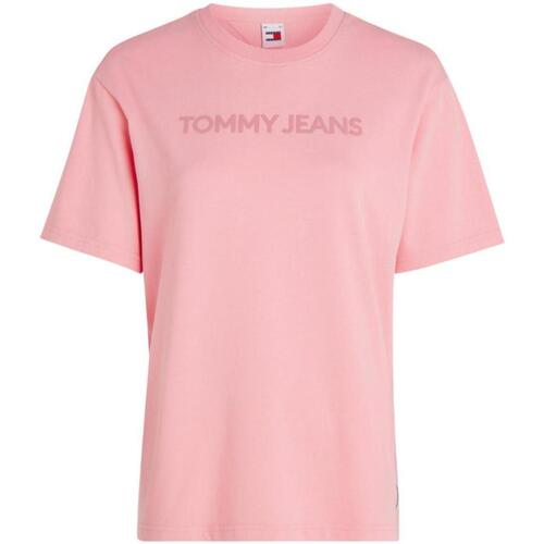 Ruhák Női Rövid ujjú pólók Tommy Hilfiger  Rózsaszín