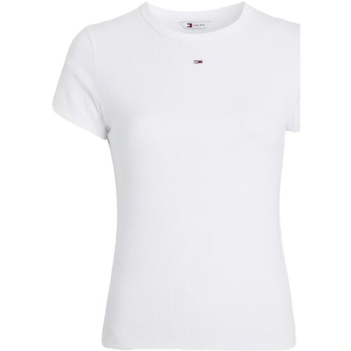 Ruhák Női Pólók / Galléros Pólók Tommy Jeans DW0DW17383 Fehér