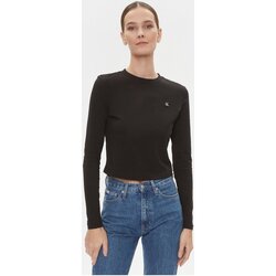 Ruhák Női Hosszú ujjú pólók Calvin Klein Jeans J20J222884 Fekete 