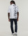 Ruhák Férfi Rövid ujjú galléros pólók Versace Jeans Couture 76GAG628 Fehér / Fekete 