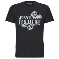 Ruhák Férfi Rövid ujjú pólók Versace Jeans Couture 76GAHG00 Fekete  / Fehér
