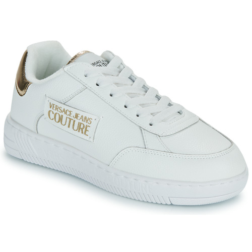 Cipők Női Rövid szárú edzőcipők Versace Jeans Couture VA3SJ5 Fehér / Arany