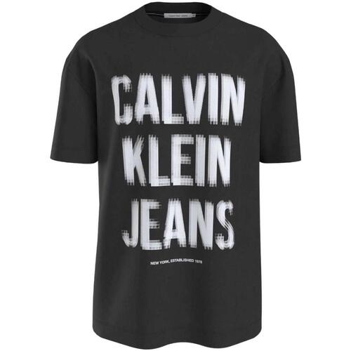Ruhák Férfi Rövid ujjú pólók Calvin Klein Jeans  Fekete 