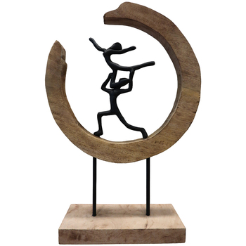 Otthon Szobrok / figurák Signes Grimalt Figure Woman Man Circle Barna