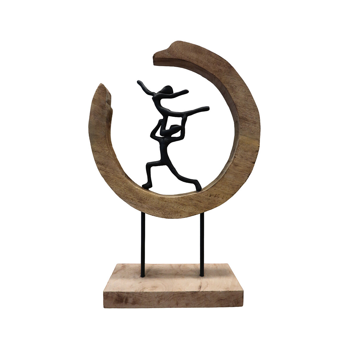 Otthon Szobrok / figurák Signes Grimalt Figure Woman Man Circle Barna