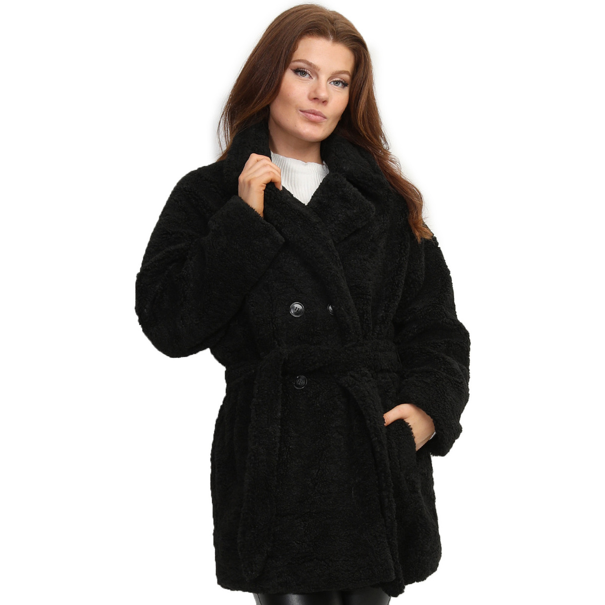 Ruhák Női Kabátok La Modeuse 69390_P161514 Fekete 