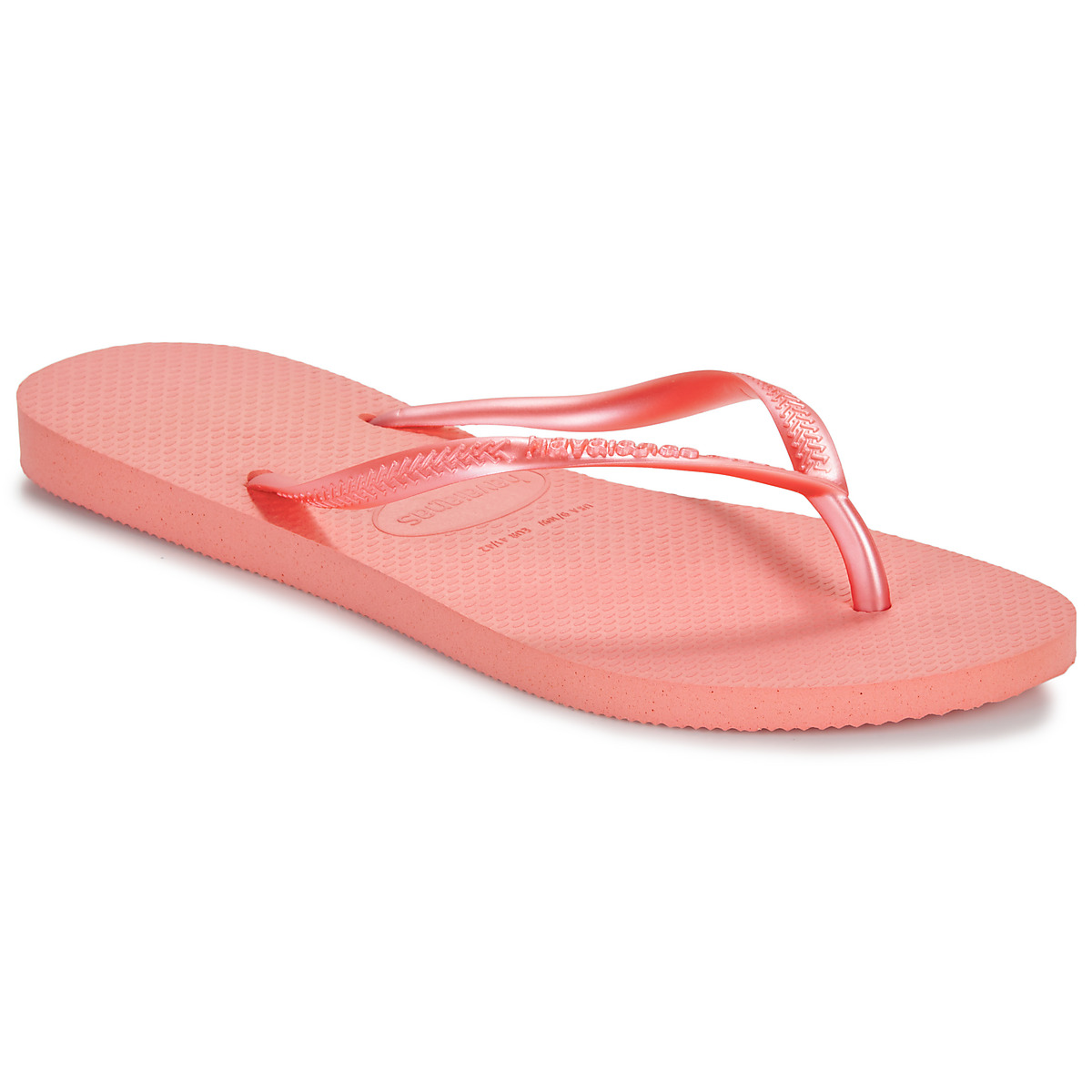 Cipők Női Lábujjközös papucsok Havaianas SLIM Rózsaszín