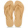 Cipők Női Lábujjközös papucsok Havaianas FLATFORM Arany